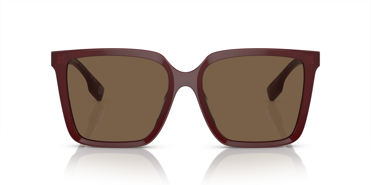 Burberry BE4411D Sunglasses in 402273 Bordeaux / Dark Brown lens, front view