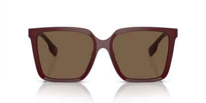 Burberry BE4411D Sunglasses in 402273 Bordeaux / Dark Brown lens, front view