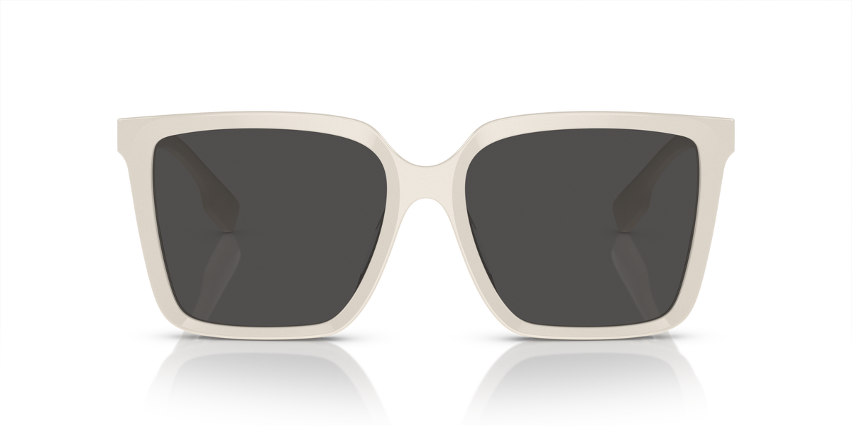 Burberry BE4411D Sunglasses in 410087 Ivory / Dark Grey lens, front view
