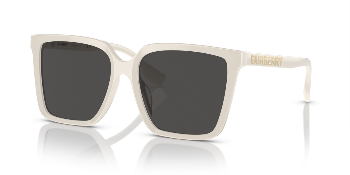 Burberry BE4411D Sunglasses in 410087 Ivory / Dark Grey lens