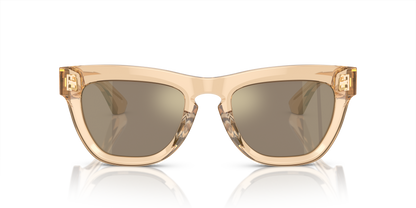 Burberry BE4415U Sunglasses in 40635A Brown / Light Brown Mirror Gold lens, front view