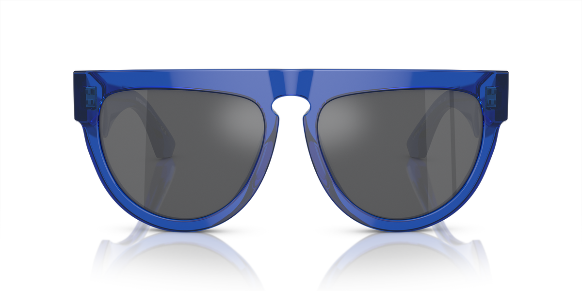 Burberry BE4416U Sunglasses in 34926G Blue / Grey Mirror Silver lens, front view