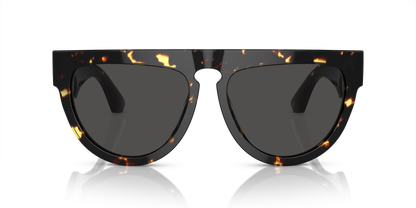 Burberry BE4416U Sunglasses in 410687 Dark Havana / Dark Grey lens, front view