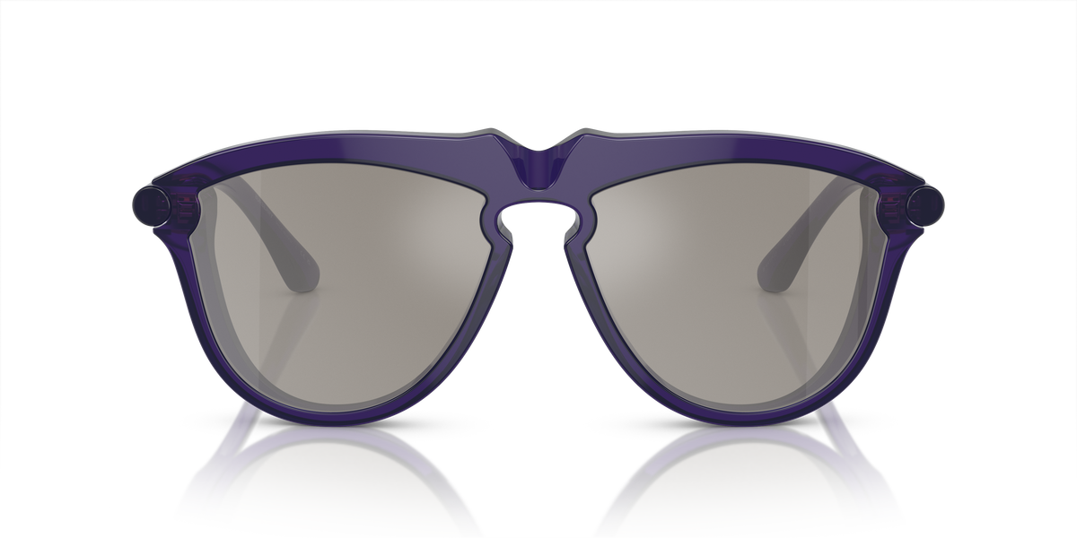 Burberry BE4417U Sunglasses in 41056G Violet / Light Grey Mirror Silver lens, front view