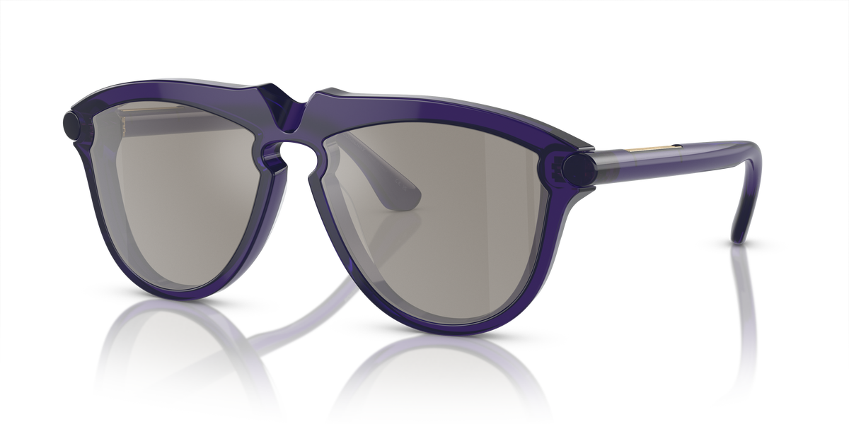 Burberry BE4417U Sunglasses in 41056G Violet / Light Grey Mirror Silver lens