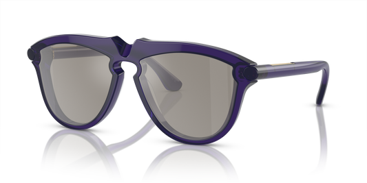 Burberry BE4417U Sunglasses in 41056G Violet / Light Grey Mirror Silver lens