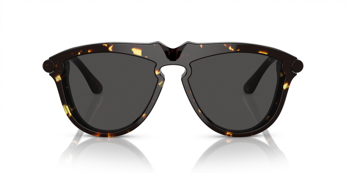 Burberry BE4417U Sunglasses in 410687 Dark Havana / Dark Grey lens, front view