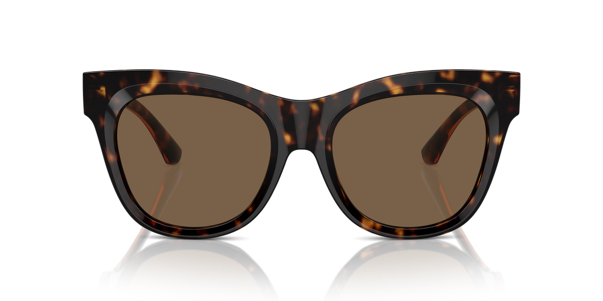 Burberry BE4418 Sunglasses in 300273 Dark Havana / Dark Brown lens, front view