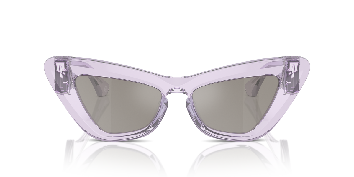 Burberry BE4421U Sunglasses in 40956G Violet / Light Grey Mirror Silver lens, front view