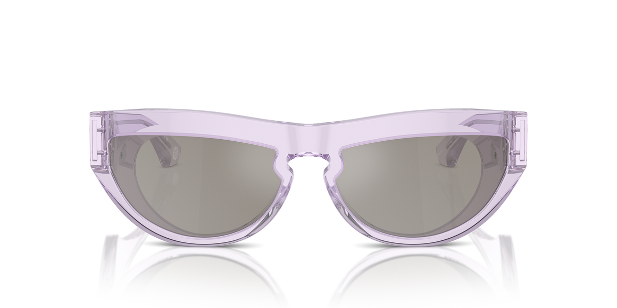 Burberry BE4422U Sunglasses in 40956G Violet / Light Grey Mirror Silver lens, front view