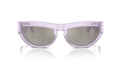 Burberry BE4422U Sunglasses in 40956G Violet / Light Grey Mirror Silver lens, front view