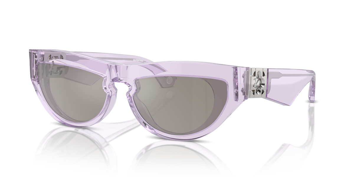 Burberry BE4422U Sunglasses in 40956G Violet / Light Grey Mirror Silver lens