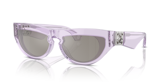 Burberry BE4422U Sunglasses in 40956G Violet / Light Grey Mirror Silver lens