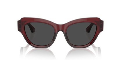 Burberry BE4423 Sunglasses in 412887 Bordeaux / Dark Grey lens, front view