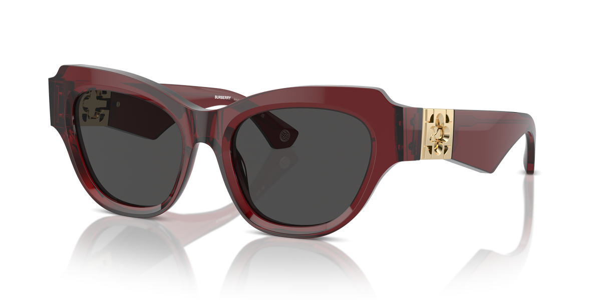 Burberry BE4423 Sunglasses in 412887 Bordeaux / Dark Grey lens