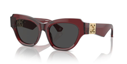Burberry BE4423 Sunglasses in 412887 Bordeaux / Dark Grey lens