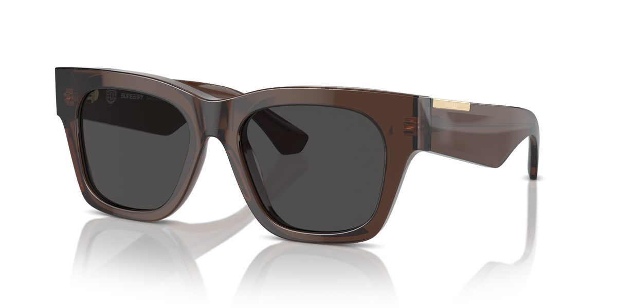 Burberry BE4424 Sunglasses in 411687 Brown / Dark Grey lens