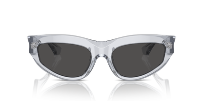 Burberry BE4425U Sunglasses in 382587 Grey / Dark Grey lens, front view