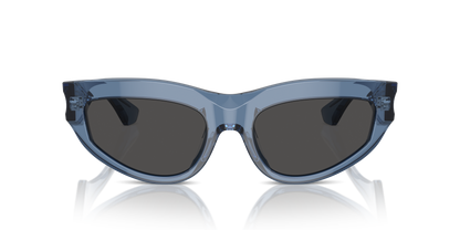 Burberry BE4425U Sunglasses in 411787 Blue / Dark Grey lens, front view