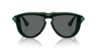Burberry BE4427 Sunglasses in 410487 Green / Dark Grey lens, front view