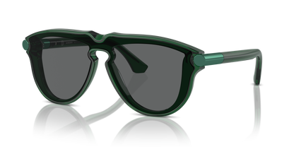 Burberry BE4427 Sunglasses in 410487 Green / Dark Grey lens