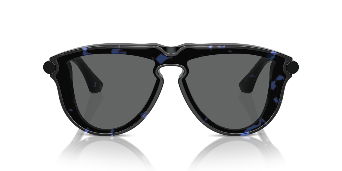 Burberry BE4427 Sunglasses in 411187 Blue Havana / Dark Grey lens, front view