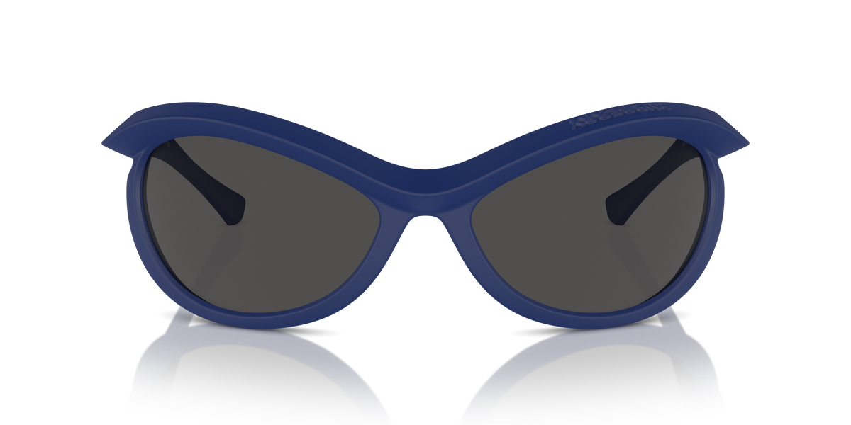 Burberry BE4428U Sunglasses in 410787 Blue / Dark Grey lens, front view