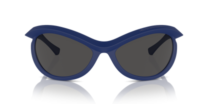 Burberry BE4428U Sunglasses in 410787 Blue / Dark Grey lens, front view