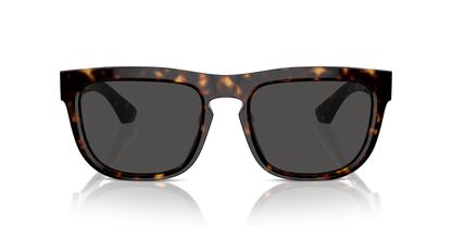 Burberry BE4431U Sunglasses in 300287 Dark Havana / Dark Grey lens, front view