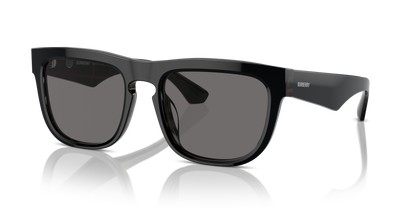 Burberry BE4431U Sunglasses in 412181 Top Black On Vintage Check / Dark Grey Polarized lens