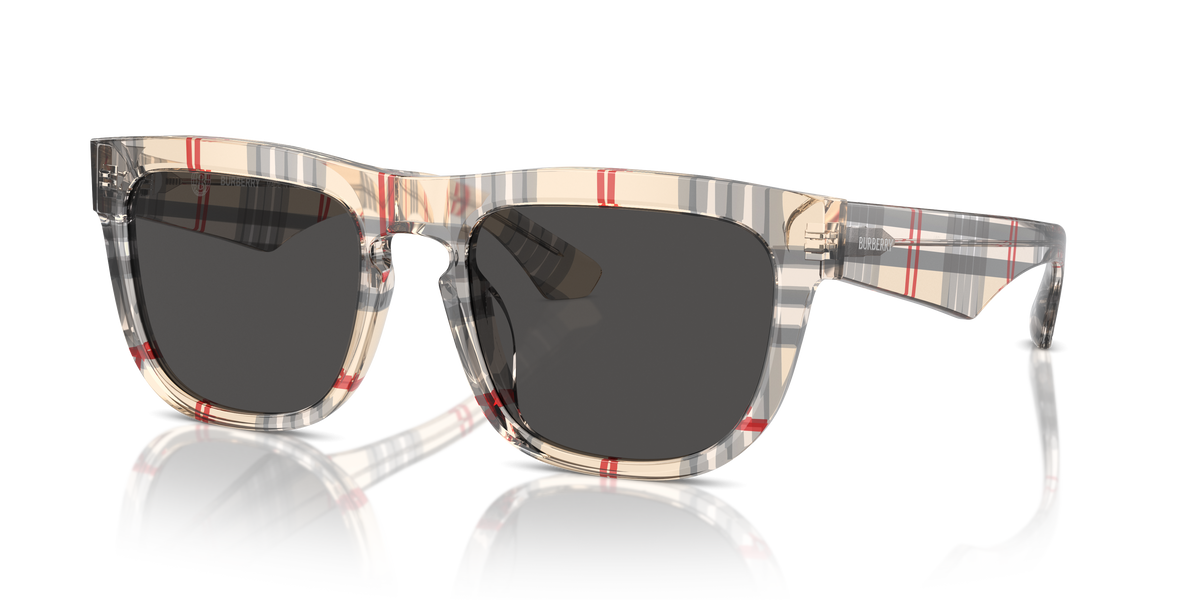 Burberry BE4431U Sunglasses in 412287 Vintage Check / Dark Grey lens