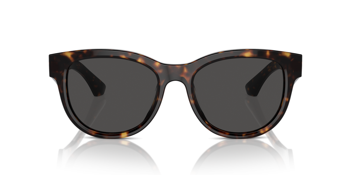 Burberry BE4432U Sunglasses in 300287 Dark Havana / Dark Grey lens, front view
