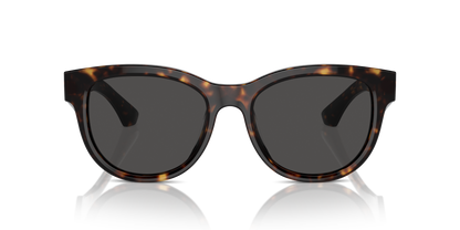 Burberry BE4432U Sunglasses in 300287 Dark Havana / Dark Grey lens, front view