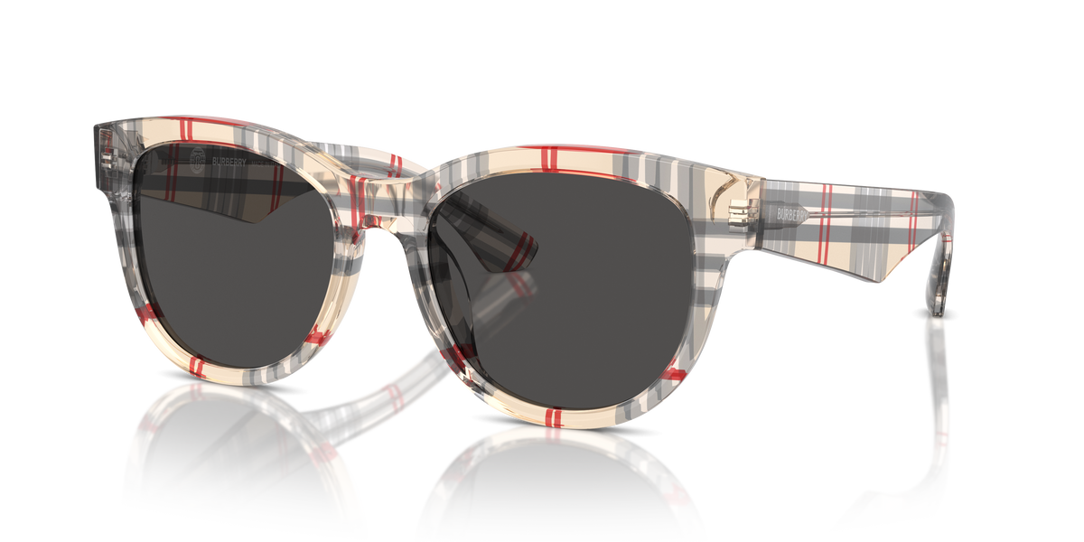 Burberry BE4432U Sunglasses in 412287 Vintage Check / Dark Grey lens