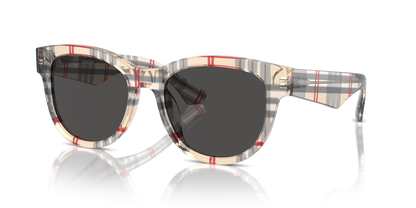 Burberry BE4432U Sunglasses in 412287 Vintage Check / Dark Grey lens