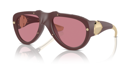 Burberry BE4433U Sunglasses in 414075 Rubber Burgundy / Dark Violet lens