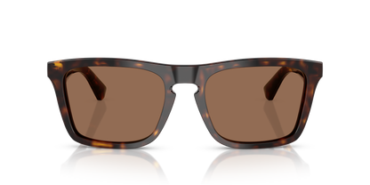Burberry BE4434 Sunglasses in 300273 Dark Havana / Dark Brown lens, front view