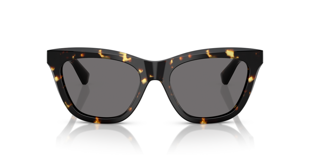 Burberry BE4435 Sunglasses in 410681 Yellow Havana / Dark Grey Polarized lens, front view