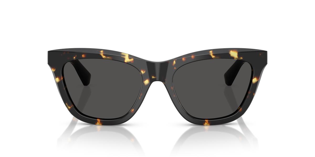 Burberry BE4435 Sunglasses in 410687 Yellow Havana / Dark Grey lens, front view