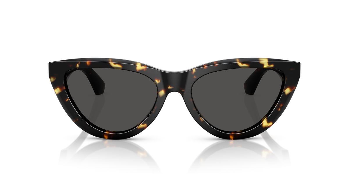 Burberry BE4436U Sunglasses in 410687 Yellow Havana / Dark Grey lens, front view