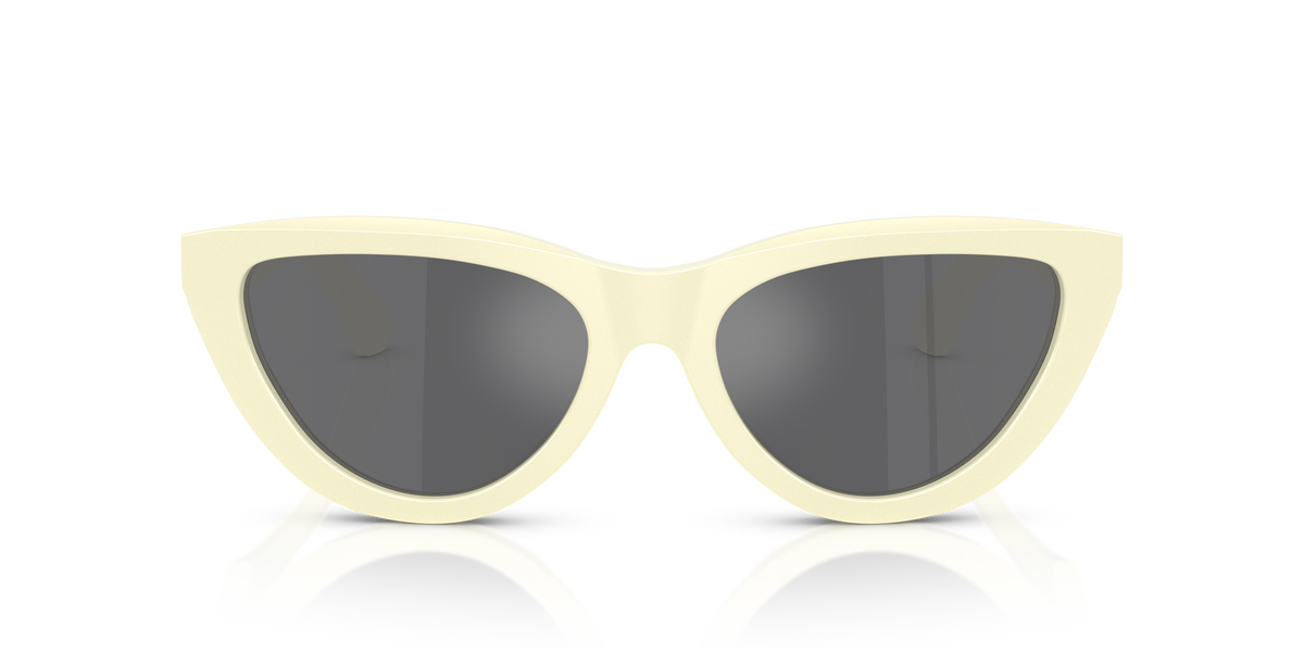 Burberry BE4436U Sunglasses in 41456G Yellow / Grey Mirror Silver lens, front view