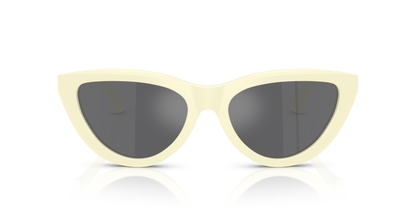 Burberry BE4436U Sunglasses in 41456G Yellow / Grey Mirror Silver lens, front view