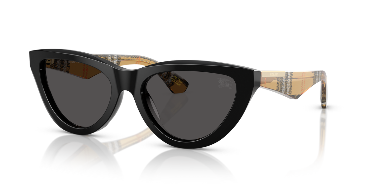 Burberry BE4436U Sunglasses in 418887 Black / Dark Grey lens