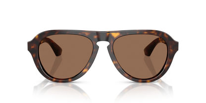 Burberry BE4437U Sunglasses in 300273 Dark Havana / Dark Brown lens, front view