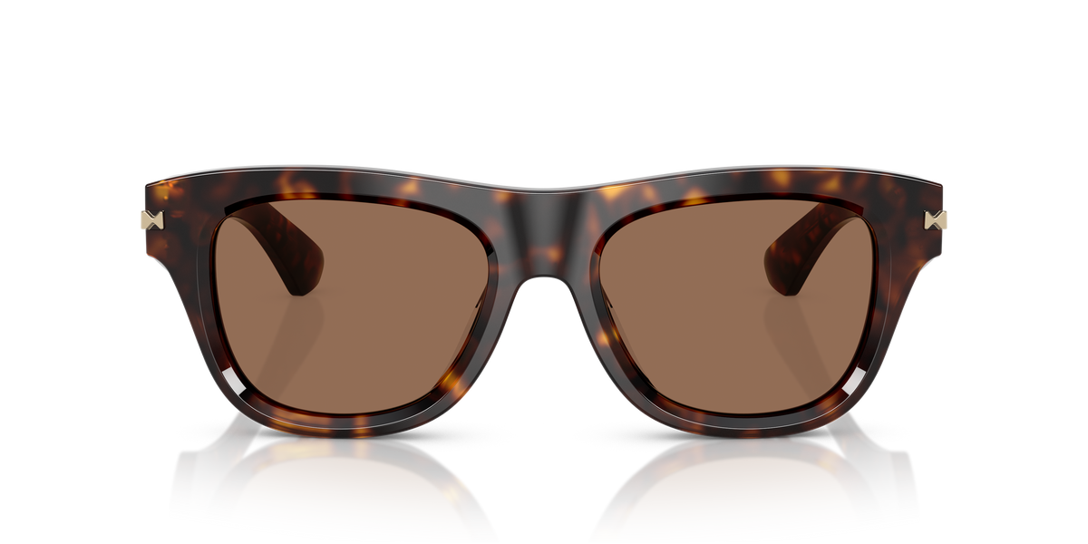 Burberry BE4438U Sunglasses in 300273 Dark Havana / Dark Brown lens, front view