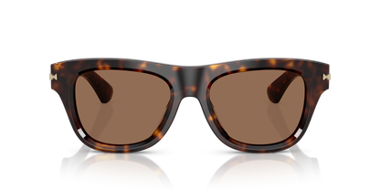 Burberry BE4438U Sunglasses in 300273 Dark Havana / Dark Brown lens, front view
