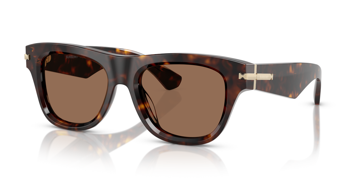 Burberry BE4438U Sunglasses in 300273 Dark Havana / Dark Brown lens