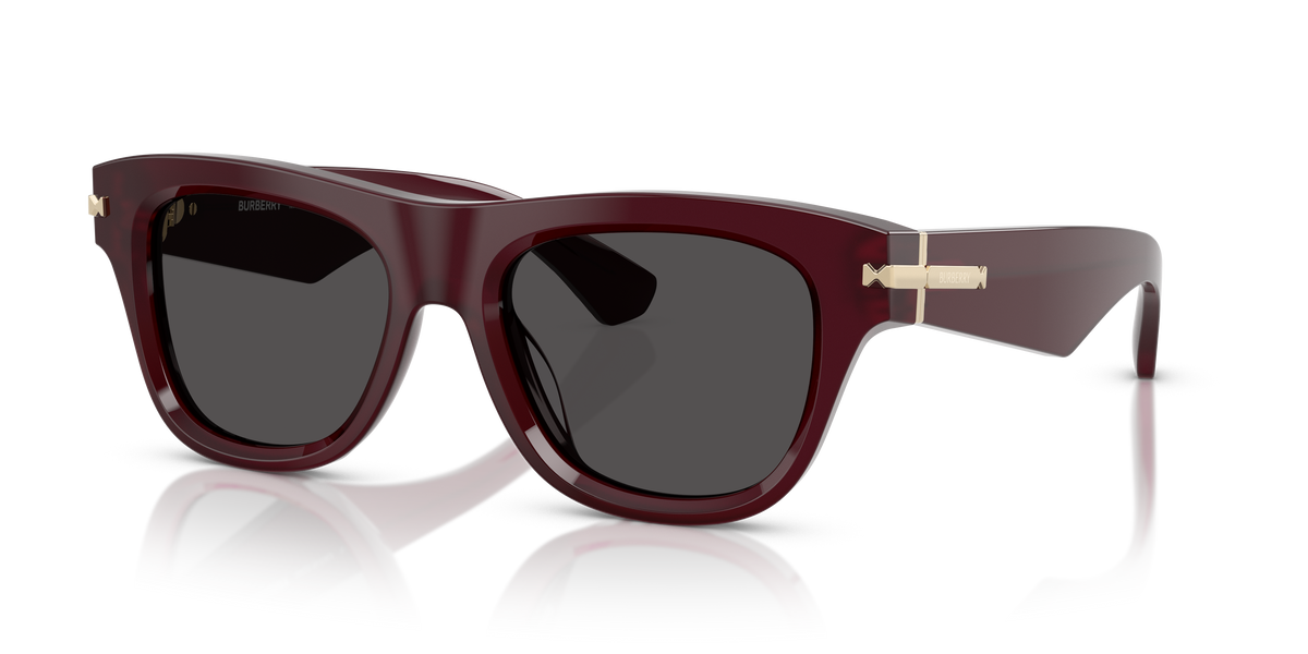 Burberry BE4438U Sunglasses in 326587 Bordeaux / Dark Grey lens