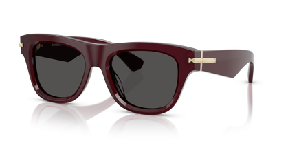 Burberry BE4438U Sunglasses in 326587 Bordeaux / Dark Grey lens