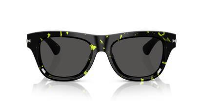 Burberry BE4438U Sunglasses in 412487 Green Havana / Dark Grey lens, front view